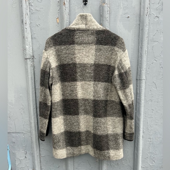 Wilfred Free Grey Plaid Off Duty Jacket, Small - Picture 5 of 11